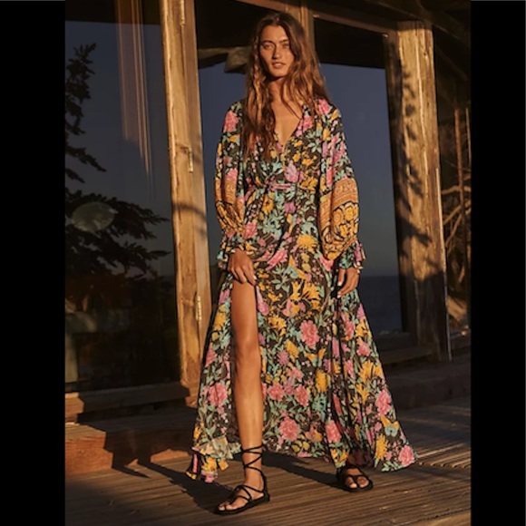 Spell Dresses & Skirts - UFT/S NWT Spell x Free People Butterfly Gown in Firefly